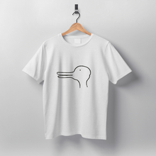 Load image into Gallery viewer, Wittgenstein's Duck-Rabbit T-Shirt
 ร้านหนังสือและสิ่งของ เป็นร้านหนังสือภาษาอังกฤษหายาก และร้านกาแฟ หรือ บุ๊คคาเฟ่ ตั้งอยู่สุขุมวิท กรุงเทพ