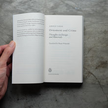 Load image into Gallery viewer, Ornament and Crime | Adolf Loos
ร้านหนังสือและสิ่งของ เป็นร้านหนังสือภาษาอังกฤษหายาก และร้านกาแฟ หรือ บุ๊คคาเฟ่ ตั้งอยู่สุขุมวิท กรุงเทพ