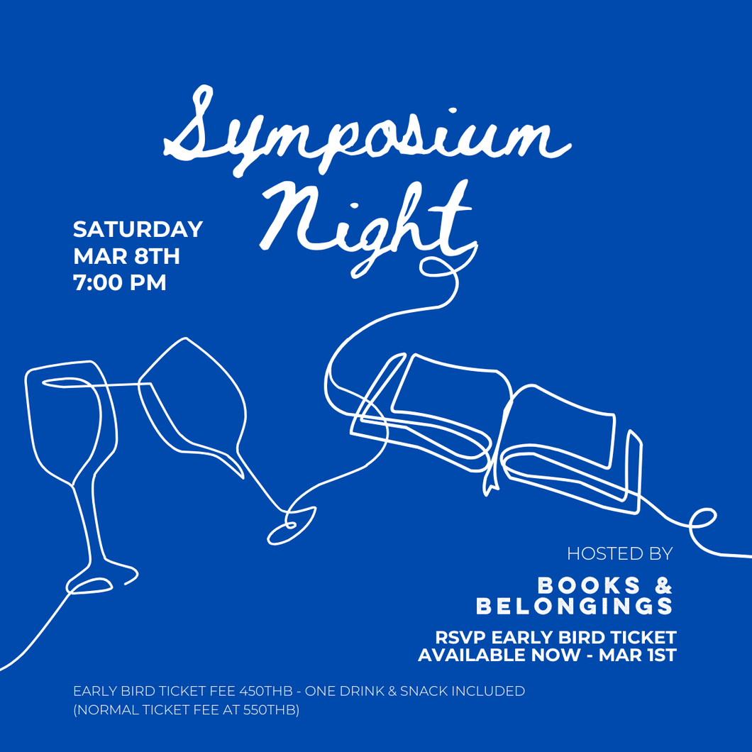 The Symposium Night ร้านหนังสือและสิ่งของ เป็นร้านหนังสือภาษาอังกฤษหายาก และร้านกาแฟ หรือ บุ๊คคาเฟ่ ตั้งอยู่สุขุมวิท กรุงเทพ