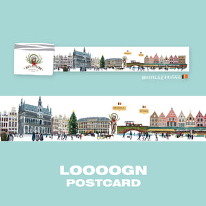 Brussels & Bruges Loooong Postcard
